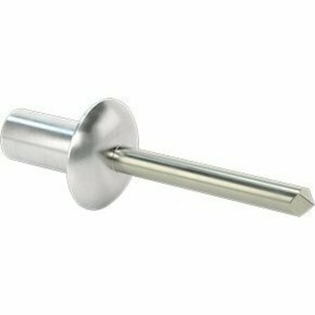 BSC PREFERRED Sealing Blind Rivets Aluminum Domed Head with Steel Mandrel 5/32 Diameter 0.315 Long, 100PK 97524A103